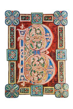 11. yüzyıldan Dekoratif harf b