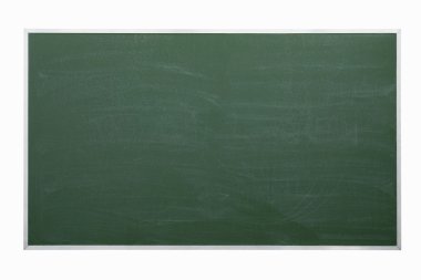 Kara tahta üzerinde beyaz izole