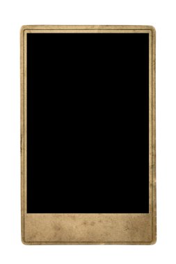 Eski Fotoğraf Çerçevesi beyaz üzerine izole