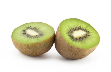 kivi meyvesi beyaz üzerine izole