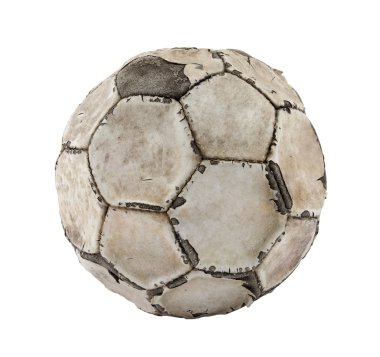 kırpma yolu ile eski futbol topu