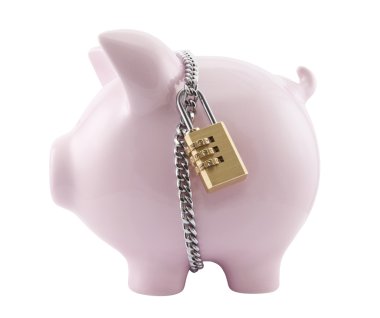 kumbara asma kilit ile güvenli. kırpma yolunu dahil