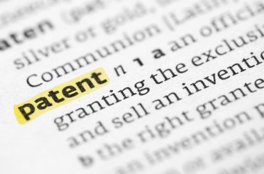 Sözlükte vurgulanan kelime patent