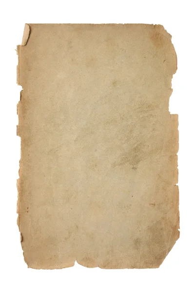 Старый и грязный лист бумаги — стоковое фото