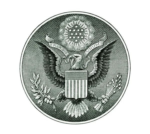 Großes Siegel der Vereinigten Staaten mit Schneideweg — Stockfoto