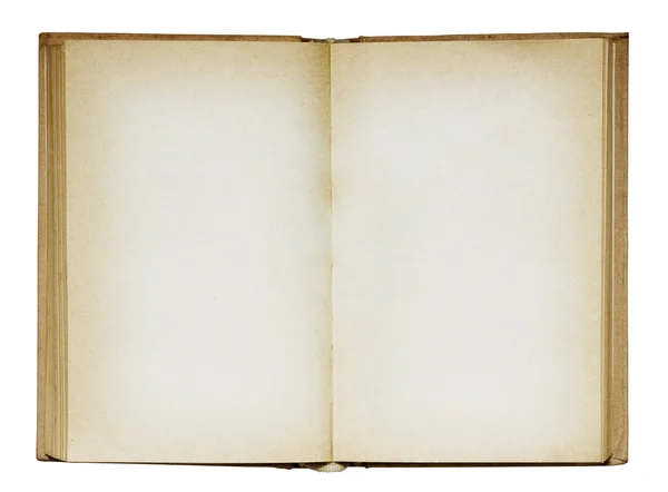 Öppna gamla Tom bok med urklippsbana. — Stockfoto