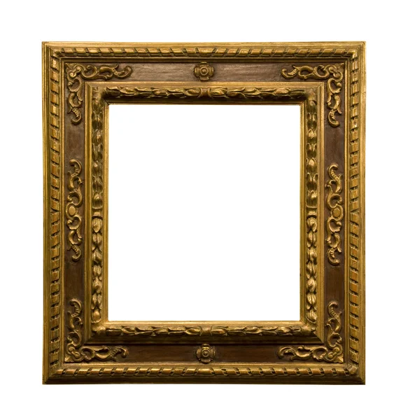 Antique picture frame with clipping path — Stock Photo, Image