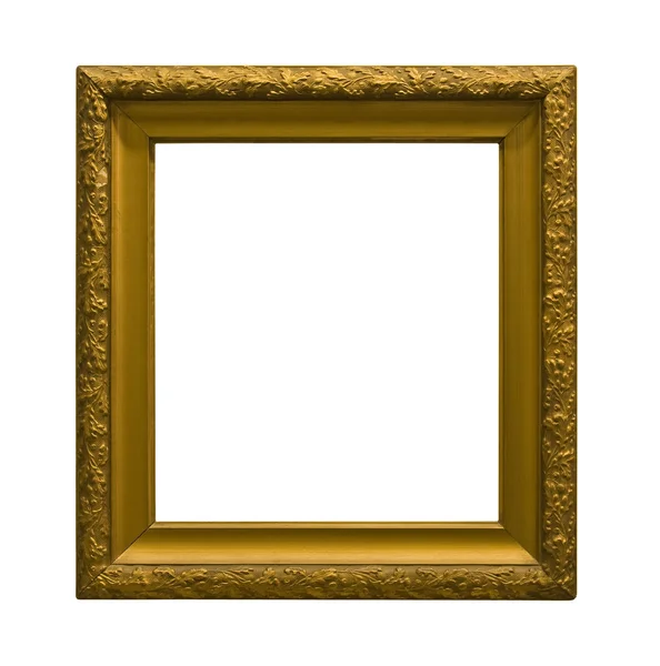 Antique picture frame with clipping path — Stock Photo, Image