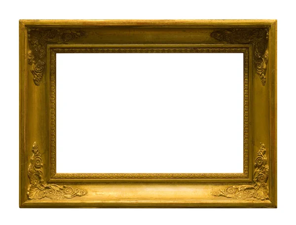 Antique picture frame with clipping path — Stock Photo, Image