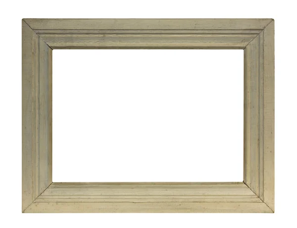 Wooden picture frame with clipping path — Stock Photo, Image