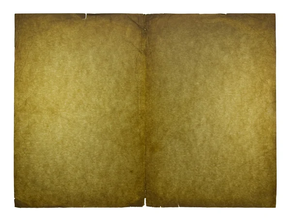 Gamla pappersark, isolerad på vit — Stockfoto