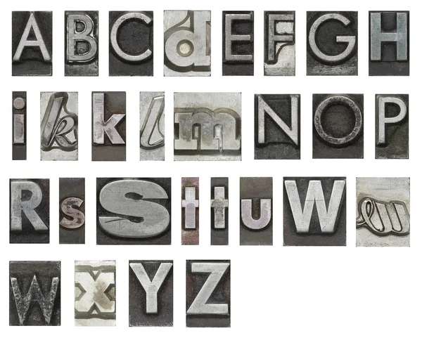 Block letters isolated on white — Stock Photo, Image