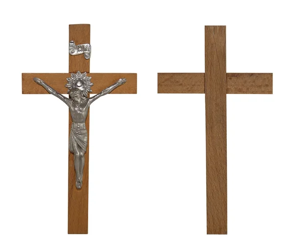 Crucifix avec chemin de coupe — Photo