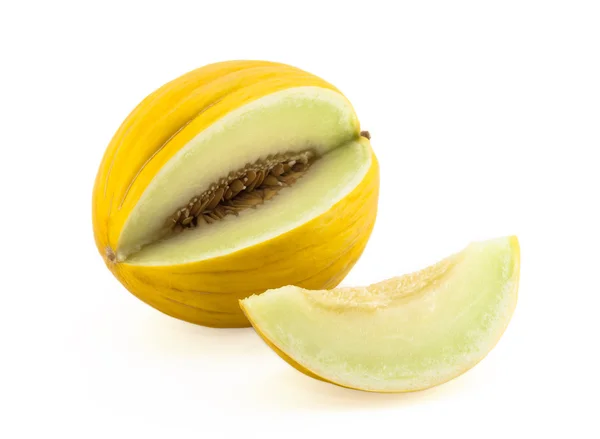 Yellow melon with clipping path — Stock Photo, Image