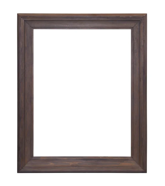 Houten picture frame met uitknippad — Stockfoto
