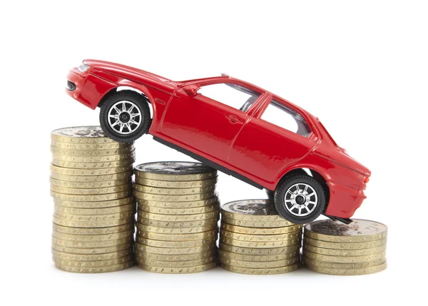 Ahorro de dinero para un coche — Foto de Stock