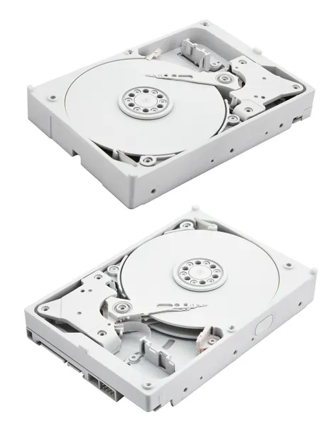 Computer hard disk with clipping path — Stock Photo, Image