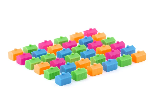 Casas de brinquedo coloridas — Fotografia de Stock