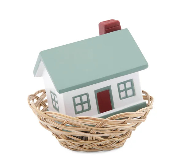 House insurance. Clipping path included. — Stock Photo, Image