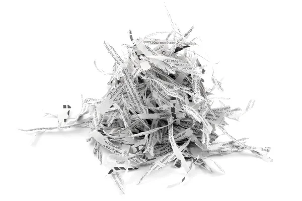 Shredded paper strips — Stock Photo, Image