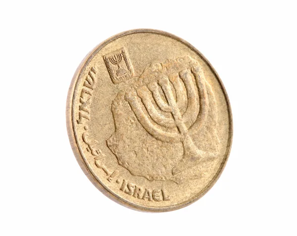 Tio israelisk ny shekel cent — Stockfoto