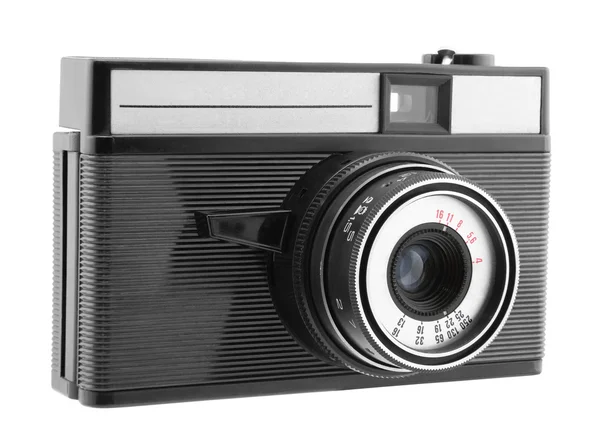 Old photo camera with clipping path — Stock Photo, Image