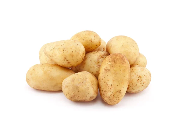 Unga potatis med urklippsbana — Stockfoto