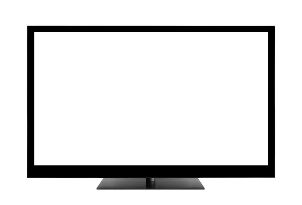 Tela de TV em branco com caminho de recorte — Fotografia de Stock