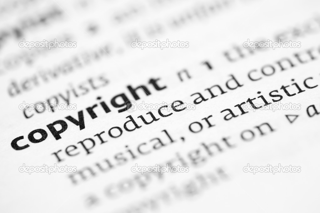Copyright definition in a dictionary