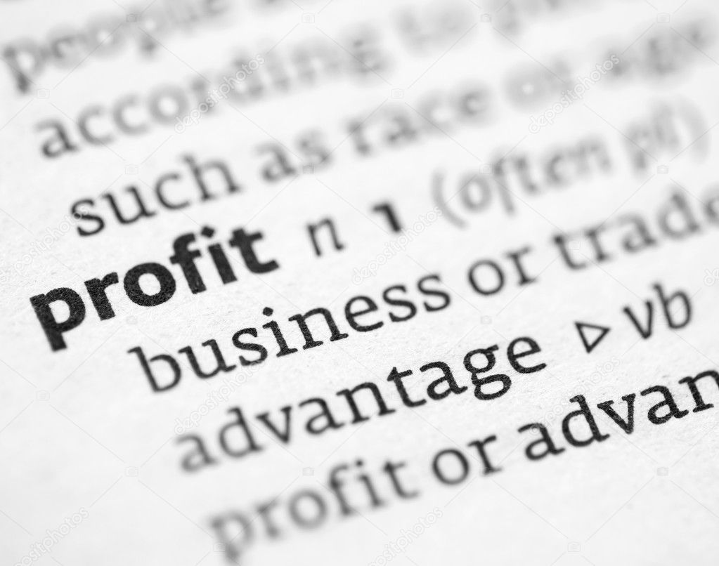 Profit definition in a dictionary