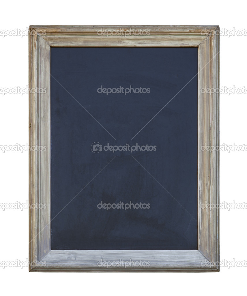 Old blackboard with clipping path