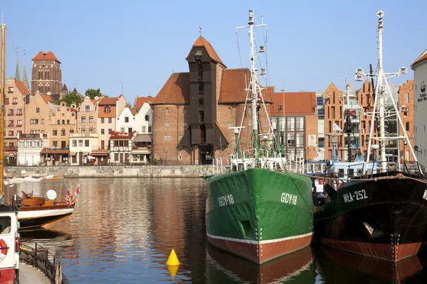 Marina in the city of Gdansk, Poland — Stock Photo, Image