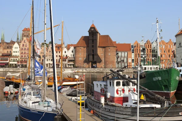 Marina in the city of Gdansk, Poland — Stock Photo, Image
