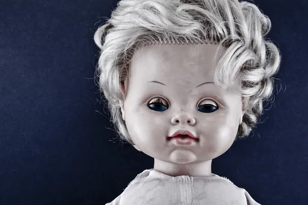 Cara de boneca assustadora — Fotografia de Stock