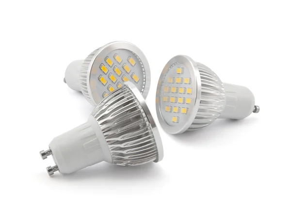 Lâmpadas LED com caminho de recorte — Fotografia de Stock
