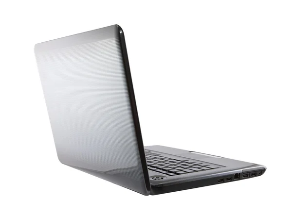 Laptop isoliert auf weiß mit Clipping-Pfad — Stockfoto