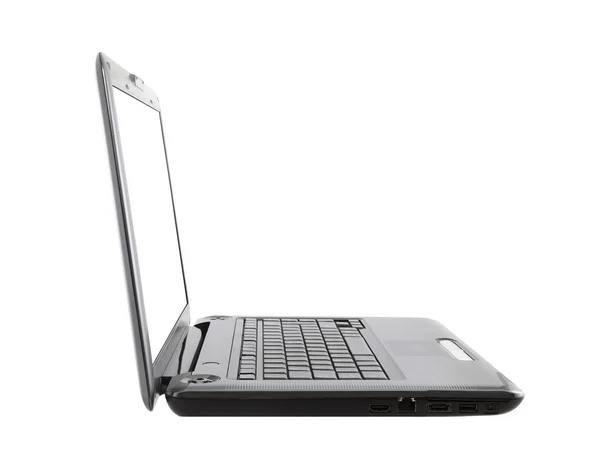 Laptop elszigetelt fehér nyírás elérési út — Stock Fotó