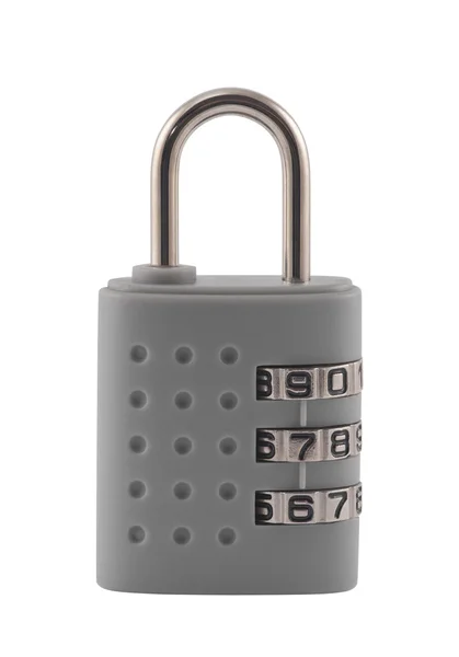 Combination padlock with clipping path — Stock Photo, Image