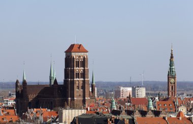 Meryem Ana Katedrali eski kasaba Gdansk, Polonya