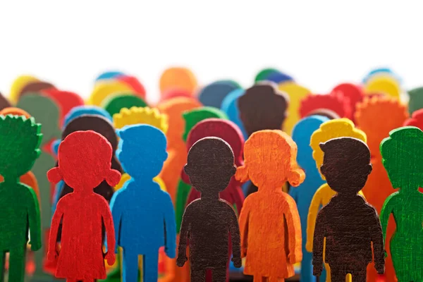 Colorido Grupo Pintado Figuras Personas —  Fotos de Stock