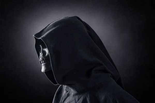 Grim Reaper Dark Misty Background — Stock Photo, Image