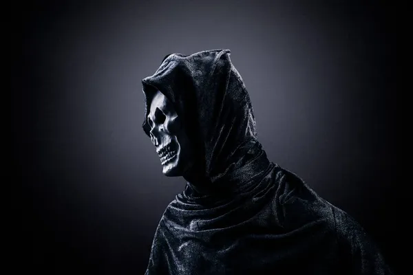 Grim Reaper Dark Misty Background — Stock Photo, Image