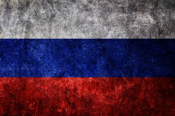 Grunge Dirty Weathered Russian Flag — Stock Photo, Image