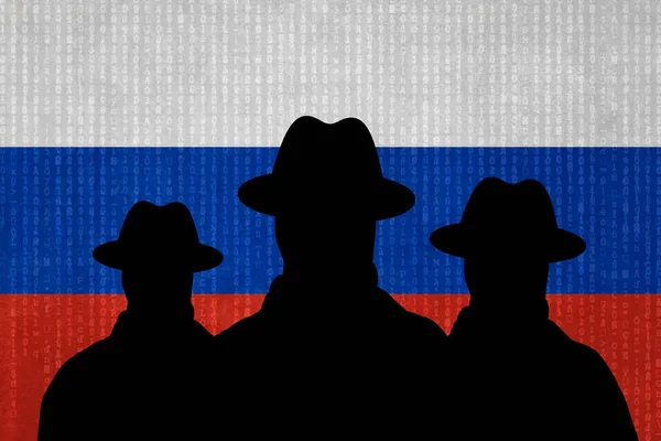 Group Russian Spies Graphic Illustration — Stock Photo, Image