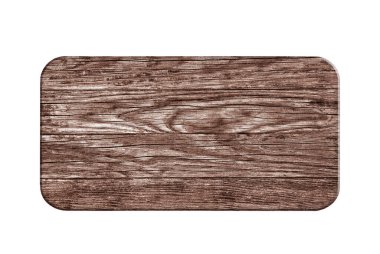 ahşap plaka izole kırpma yolu ile beyaz arka plan üzerinde