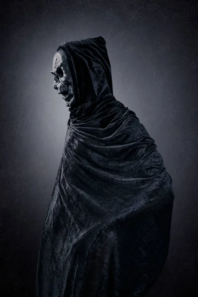 Grim Reaper Dark Misty Background — Stock Photo, Image