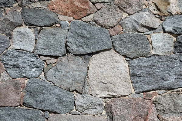 Stone Wall Different Colors Size Rocks — Photo
