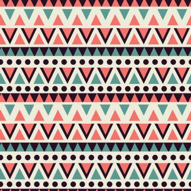 geometrik şekillerle vektör desen. aşiret vektör desen.