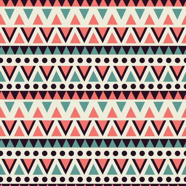 Vector pattern with geometric shapes. Tribal vector pattern. — Stock Vector