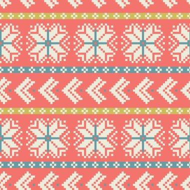 Seamless folk pattern